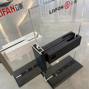 16极窄边框玻璃门磁吸静音卫生间门把手室内门平开门锁纯平执手锁