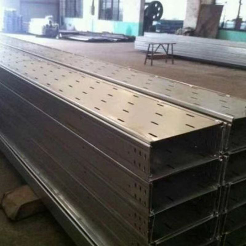 不锈钢大跨距桥架工厂仓库体育馆用热镀锌定制桥架钢板电缆桥架