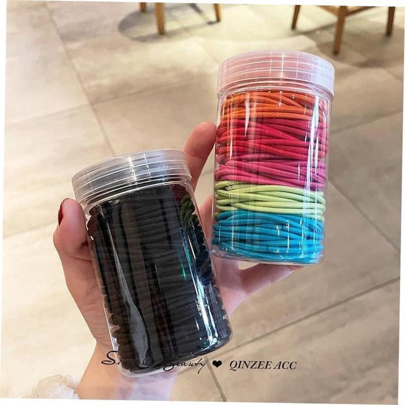 Hair rope rubber band female high elasticity black hair tie