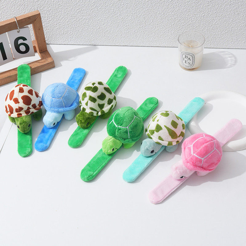 包邮文化创意山龟公仔纪念品手环儿童表演道具乌龟啪啪圈23CM