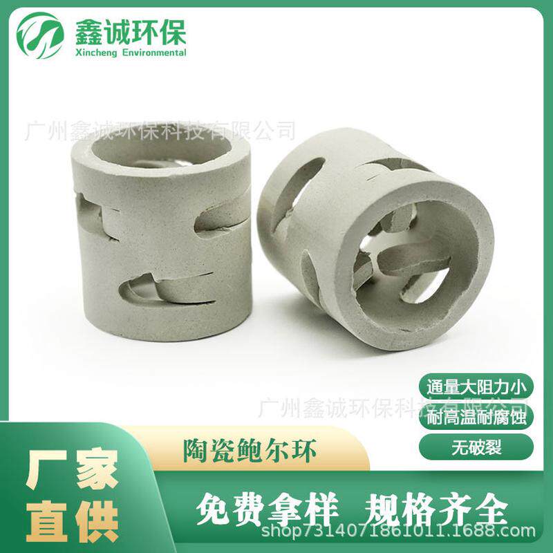 厂家源头供应陶瓷鲍尔环陶瓷散堆填料