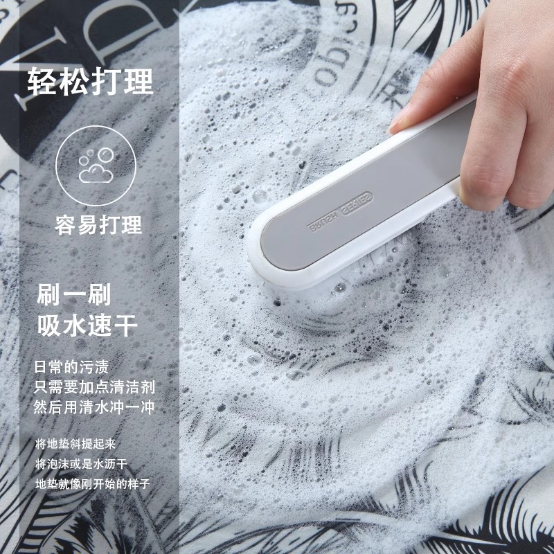 可爱卡通熊猫l型转角厨房转角地垫防滑防油硅藻泥吸水垫可擦免洗