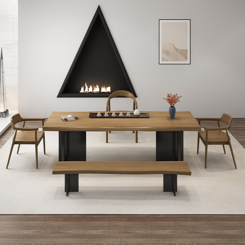 茶桌椅组合实木茶台原木大板现代简约茶几客厅家用阳台泡茶新中式