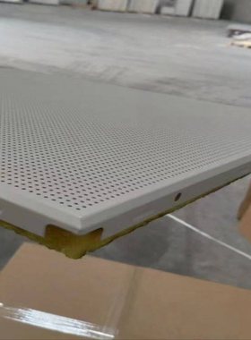 专业生产氟碳漆蜂窝铝板微穿孔铝板超微孔复合蜂窝铝吸音板白灰色