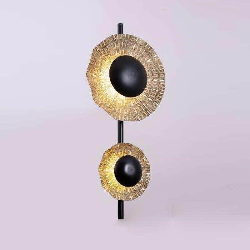 现代简约客厅背景过道壁灯走廊创意北欧卧室装饰时尚床头荷花壁灯