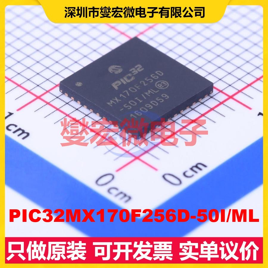 PIC32MX170F256D-50I/ML QFN-44-EP(8x8) MCU/MPU/SOC微处理器