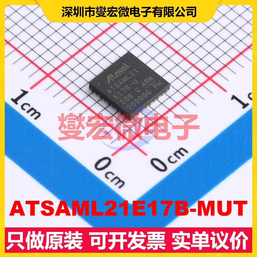 ATSAML21E17B-MUT QFN-32-EP(5x5) MCU/MPU/SOC微处理器控制器