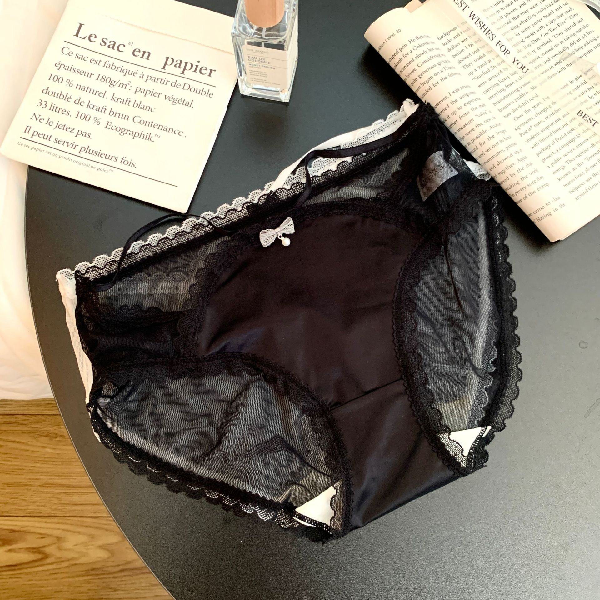 法式蕾丝缎面性感镂空网纱少女内裤舒适透气浪漫纯欲风女士三角裤,女士内衣/男士内衣/家居服,女三角裤,淘宝优惠券,粉丝福利购,淘宝优惠卷