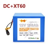 32700 Lifepo4电池12V电池组138000mAh 4S3P内置40A平衡BMS