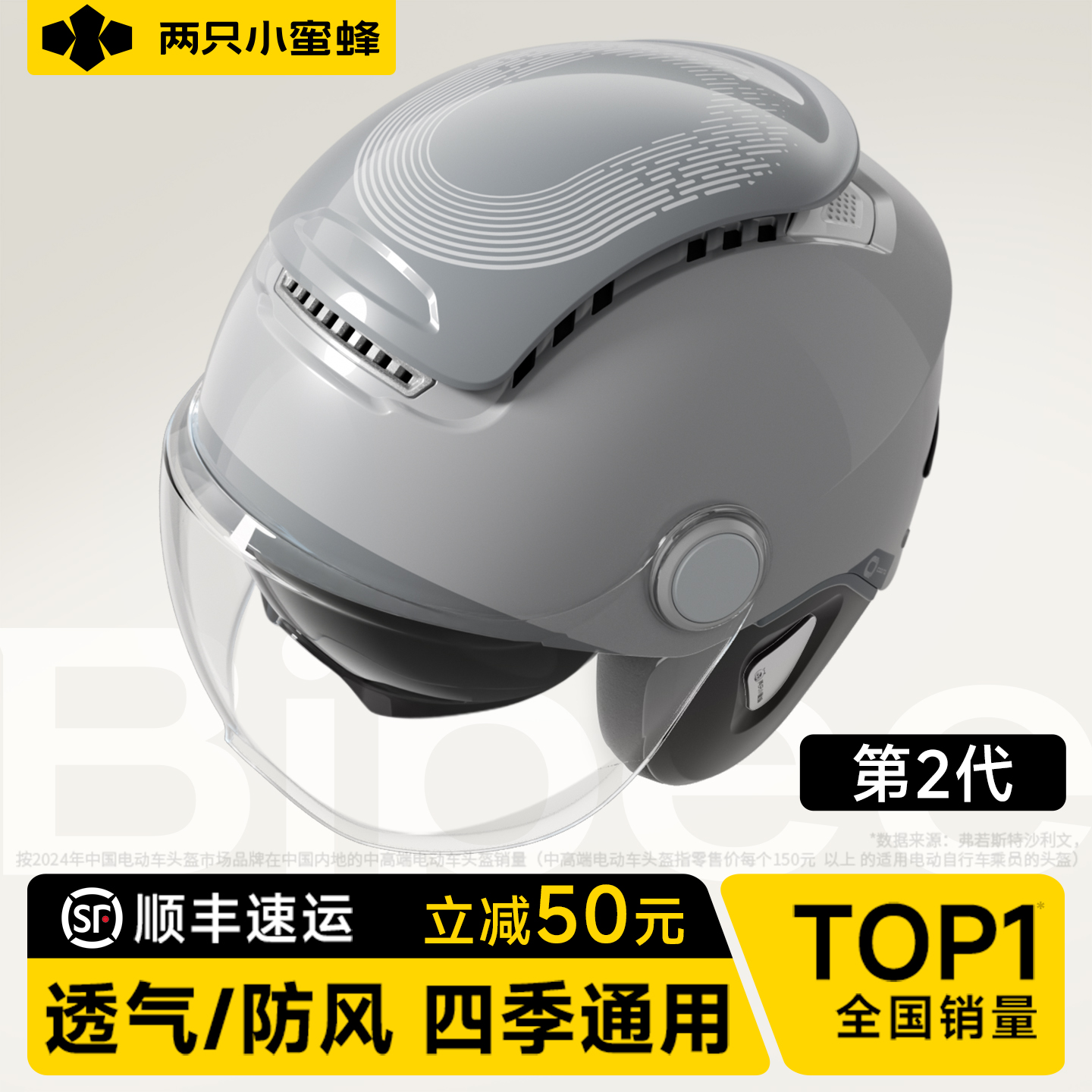 两只小蜜蜂天窗头盔2代