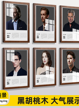 教师简介形象墙亚克力相框挂墙优秀学员照片墙员工风采展示墙框架