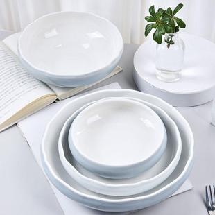 印象品瓷 简约陶瓷汤碗家用大汤盆水煮鱼酸菜鱼碗大码菜盆商用碗