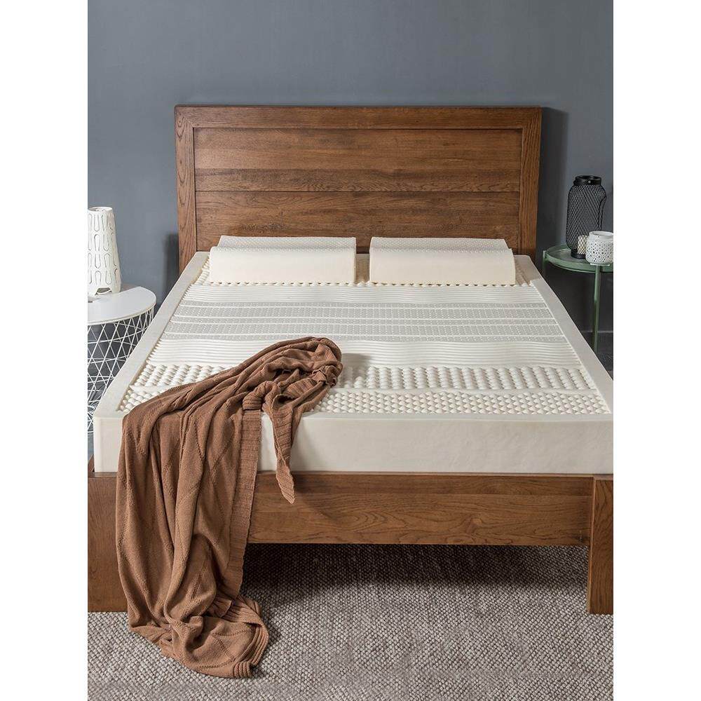 天然双人180X200乳胶床垫泰国原装进口橡胶软垫家用席梦思10cm7.5