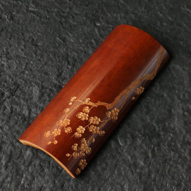 精品纯手工雕刻真宗广西老煤竹臂搁竹雕文房器茶道茶具大茶则茶荷,特色手工艺,竹编/竹雕,淘宝优惠券,粉丝福利购,淘宝优惠卷