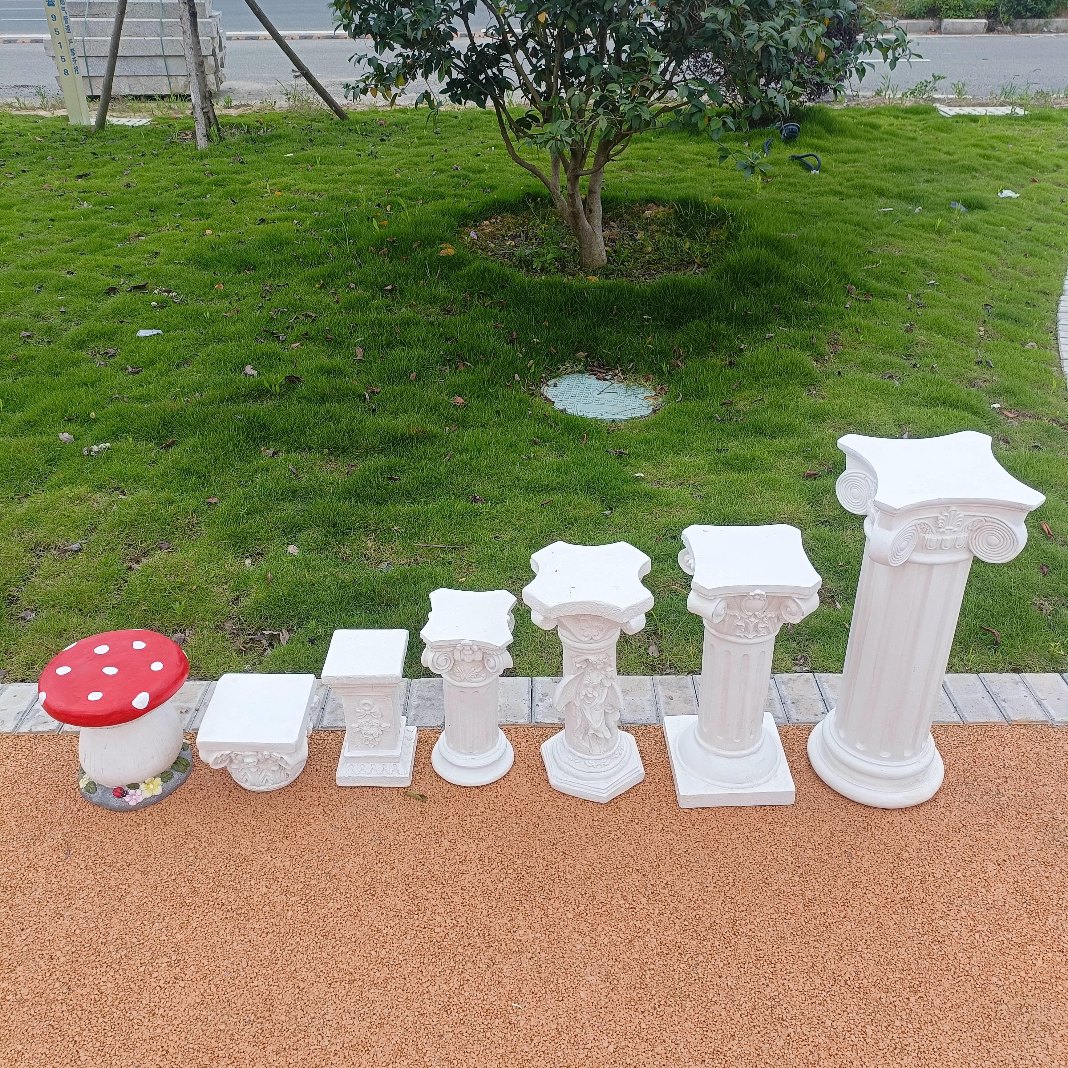 欧式罗马柱装饰摆饰婚庆婚礼柱子户外花盆底座覆古花园庭院造景