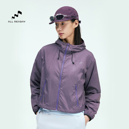 ALLREADAY新奇天 UPF50+防晒衣女城市户外徒步皮肤衣新款夏季