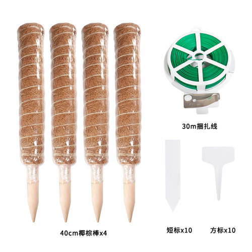 40cm椰棕棒攀爬柱绿萝绿植攀爬架植物牵引生长柱生长定型棒