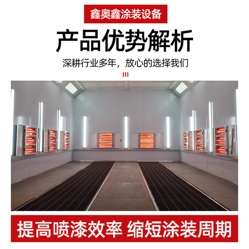 高温烤漆房High-temperature paint booth静电喷涂小型汽车喷漆房