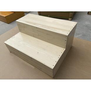 实木台阶双层三层阶梯凳木楼梯脚踏凳子爬高梯浴缸防滑踏家用梯子