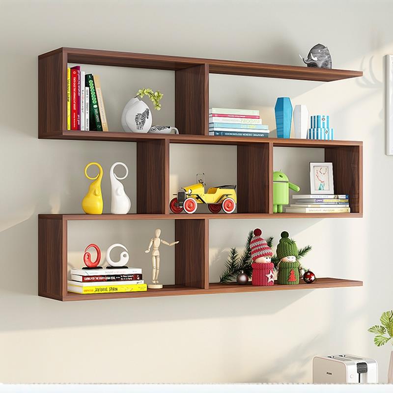 实木墙上卧室收纳架置物架壁挂餐厅墙面装饰吊柜墙壁储物柜书架