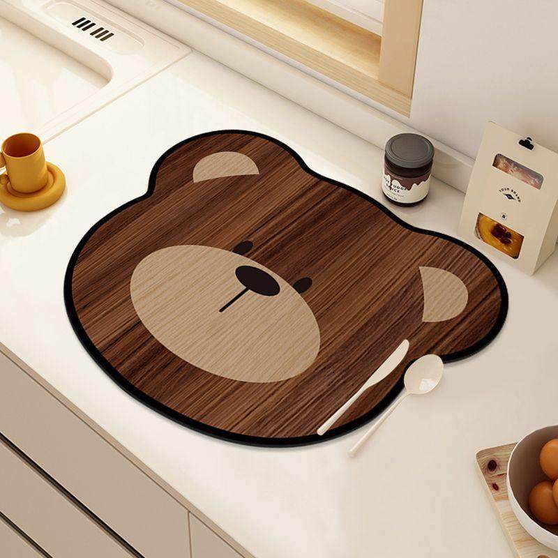 卡通厨房台面沥水垫吧台防滑隔热垫子软硅藻泥餐具吸水垫杯垫免洗,居家布艺,餐垫,淘宝优惠券,粉丝福利购,淘宝优惠卷
