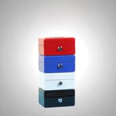 铁盒手提小箱子密码 包邮 盒储蓄罐收纳盒加厚收银箱保险储物盒