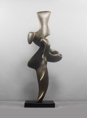 轻奢摆件大装饰品展示柜客厅工艺品高极感高档大气上档次雕塑艺术