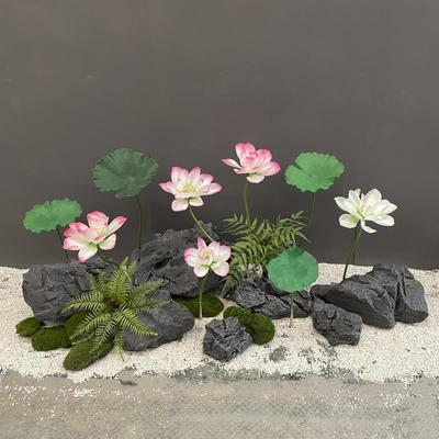 仿真石头造景假山石橱窗景观室内装饰落地摆件玻璃钢摄影拍照道具