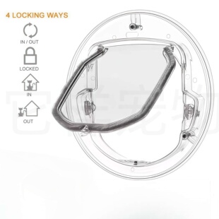 透明圆形猫门自由出入门宠物猫咪小洞双向进出工厂直发