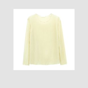 23051091 桑蚕丝立体膨胀褶皱上衣 二米粉丝专享