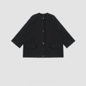 二米专享 日系街头表参道棉质廓形风衣外套2304926