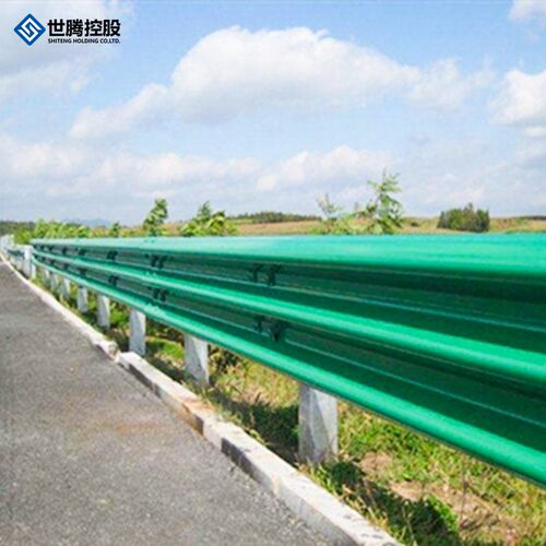 乡村公路波形护栏板厂家道路双波三波喷塑热镀锌安全防撞梁钢端头