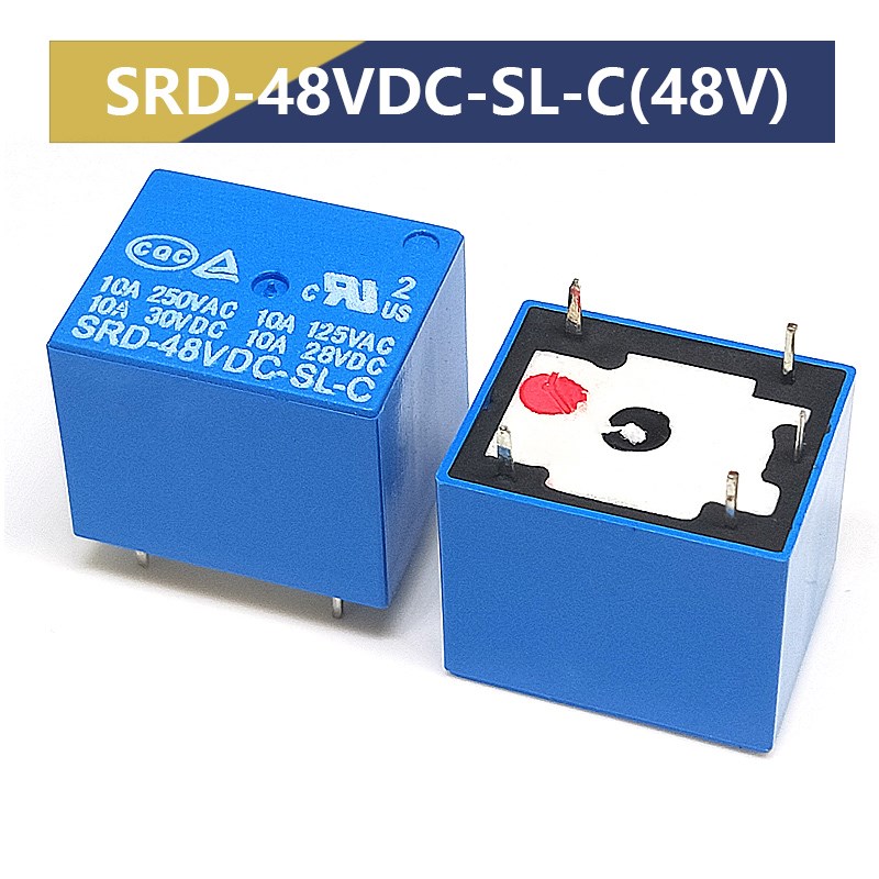 松乐继电器SRD-03V 05V 06V 09V 12V 24VDC -SL-A -SL-C 4/5脚10A