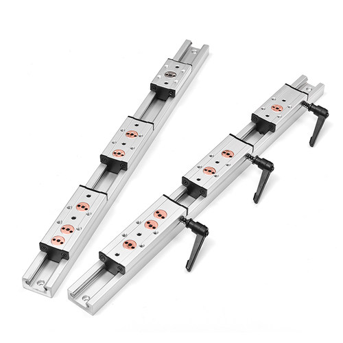 内置双轴心直线导轨SGR10 15N 20 25 35滚轮锁紧滑轨光轴滑块滑台