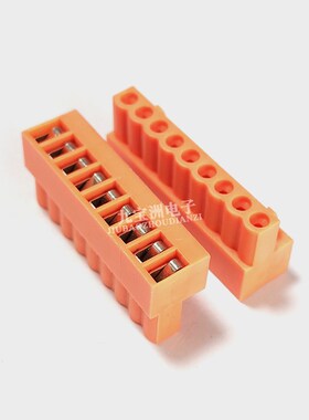 插拔式HT3.96K-3.96MM接线端子3.96间距H橙色连接器2P3P4P5P6P-12