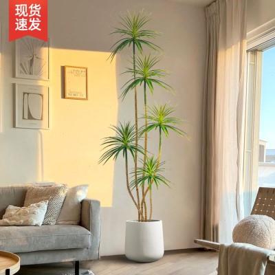 千年木仿真绿植高端轻奢大型室内客厅龙血树假植物盆栽落地摆件
