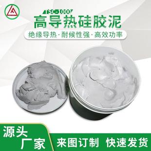 导热硅泥cpu散热降温传热膏灰色高粘度不固化led大功率散热器胶泥