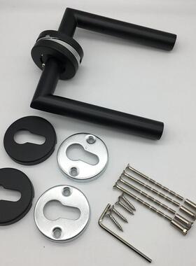 不锈钢门把手 直角门拉手 双湾门把手 黑色门执手 木门铝框门拉手