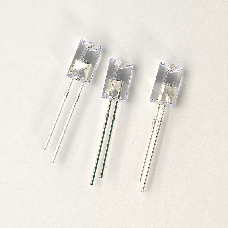 F5内凹透明七彩快闪慢闪高亮灯珠5mmRGB红绿蓝七彩自闪渐变循环灯