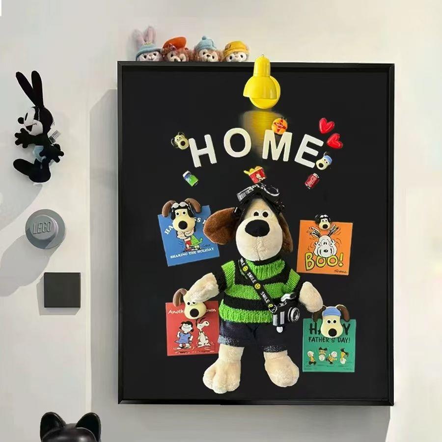 电表箱新款磁吸装饰画可爱掌门狗冰箱贴配电箱电源盒遮丑黑板挂画