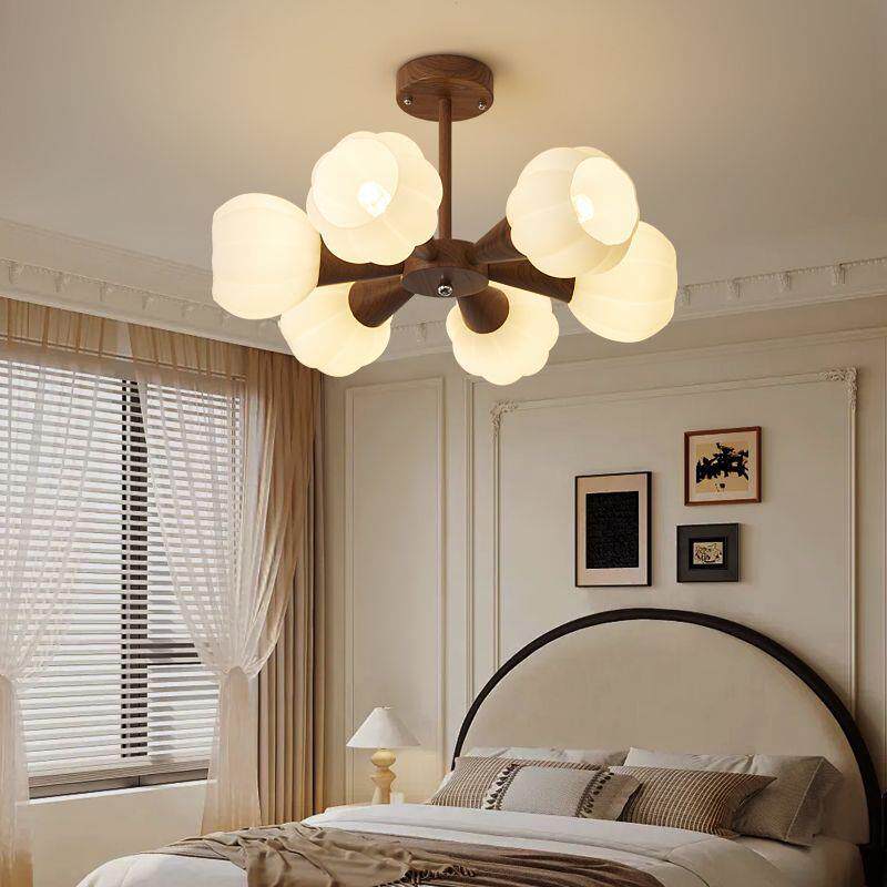 法式复古吊灯主卧室灯奶油风儿童房灯田园风简约全光谱护眼客厅灯