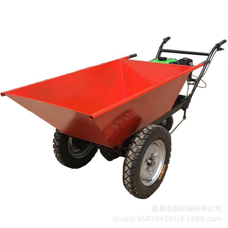 狭窄巷道货物搬运车 轮式汽油手推车 翻斗汽油推车单价
