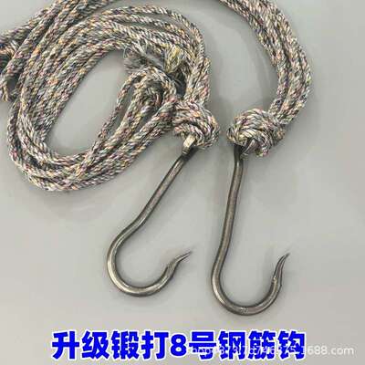 老式挑水扁担钩子大号钢筋钩S挂钩吊钩挑土挑粪园林工具起重钩