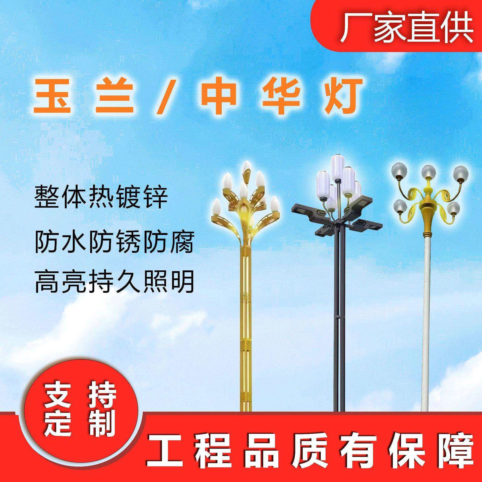 广场5火大型组合灯8米10M12米景观灯市政道路灯LED中华玉兰灯