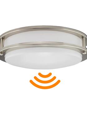 跨境电商10/12/14/16寸圆形双圈感应LED吸顶灯黑色/BN室内装饰灯