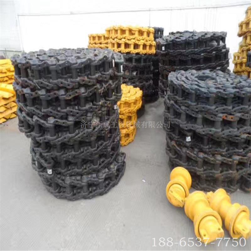 加藤HD700-7挖机履带板 链条 支重轮 驱动齿 托链轮 驱动轮