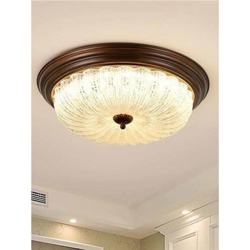 美式复古吸顶灯乡村卧室灯简约大气中古书房阳台灯百搭时尚新款灯