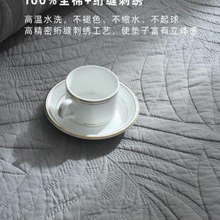 通用纯棉北欧简约纯色布艺防滑坐垫冬季 沙发垫四季 现代沙发套罩巾