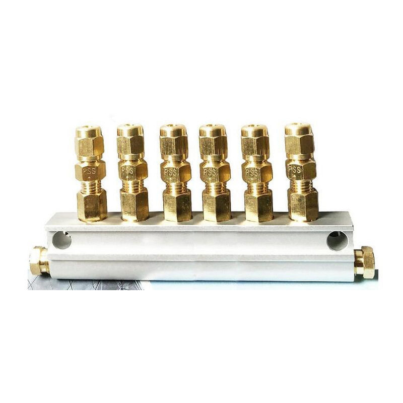配计量件连接体 PSS 1-15路 油路分配器 铝型材分油块 胜祥分油块