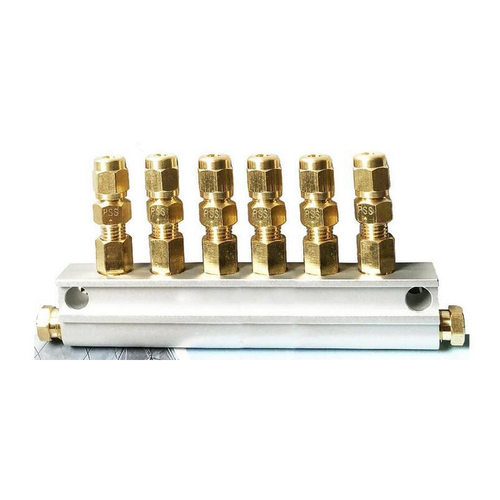 配计量件连接体 PSS 1-15路 油路分配器 铝型材分油块 胜祥分油块